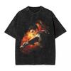 Washed T Shirts DMC Devil May Cry Demon Brothers TShirts Harajuku Streetwear  Cotton Graphic Tops Tops Tees Men Women