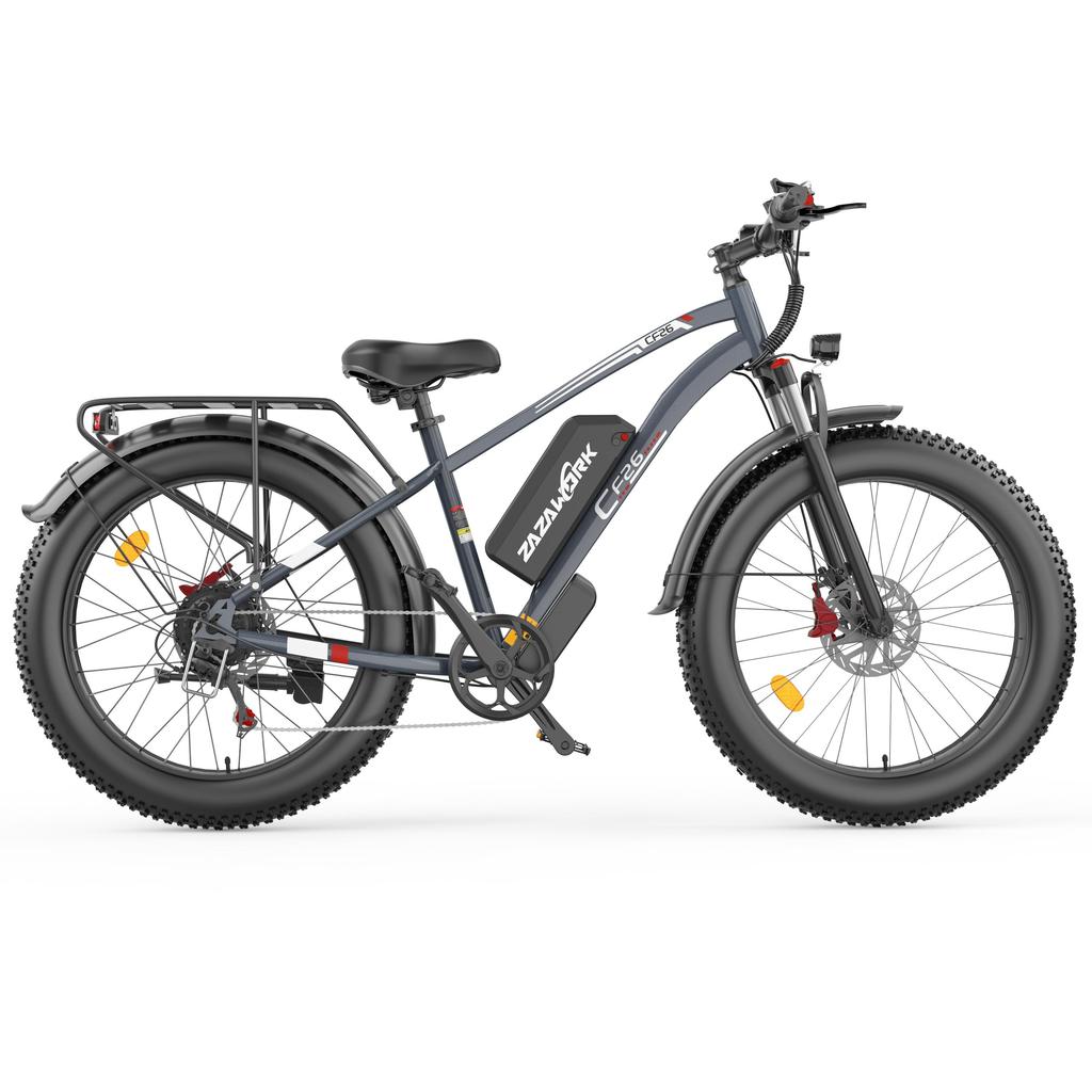 ZAZAWORK Bicicletă Electrică CF26 1000W All-Terrain Roți Off-Road de 26 Inch Viteză Maximă 50KM/H Autonomie 100KM Sarcină 150KG E-Bicicletă de Munte