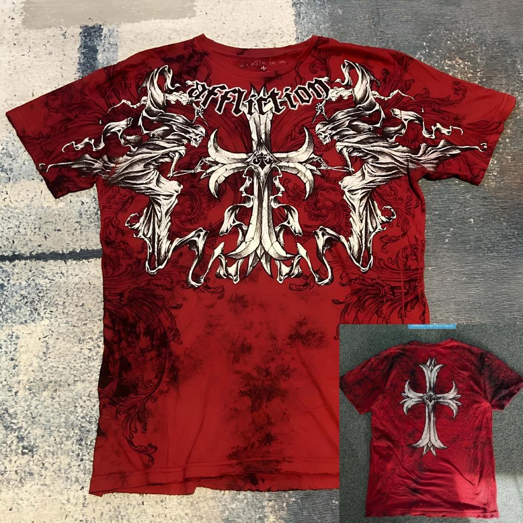STREETRICH Y2K Gotisk Harajuku Splicing Tryck Vit Långärmad Ny Punk Hip Hop Sexig T-shirt Mode Casual Ren Bomull Lös Topp Unisex