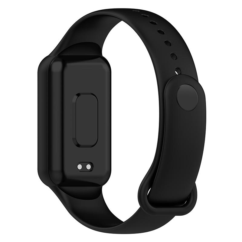 

For Huami Amazfit Band 7 Strap TPE Watch Band with Protective Case Ivory White