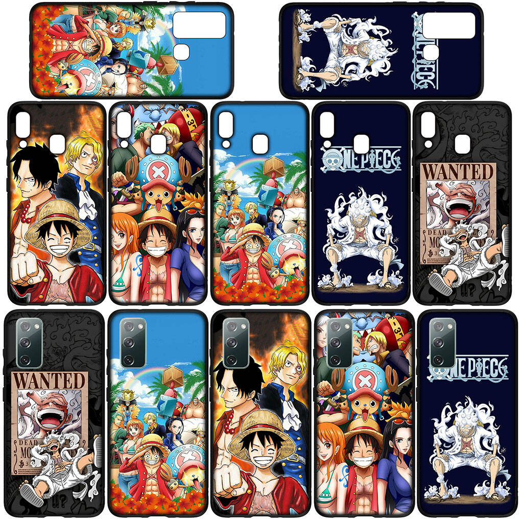 Phone Case for iPhone 17 15 16 Plus Redmi Note 14 12 11 13 Pro Max Huawei P30 P20 Lite Y9 OPPO A60 A40 A80 A18 A16 Poster Luffy Gear 5 One Piece Cover