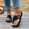 New European and American fashion breathable mesh round head slippers large size soft bottom beach women's slippers