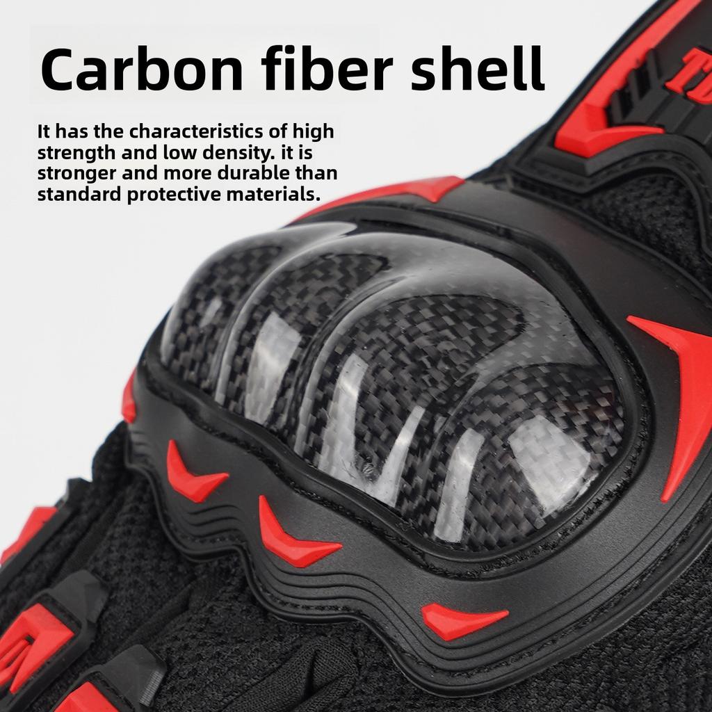 Motorcycle Gloves Rider Locomotive Non-slip All-finger Gloves Racing Off-road Riding Touchscreen Windproof Drop-resistant Gloves
