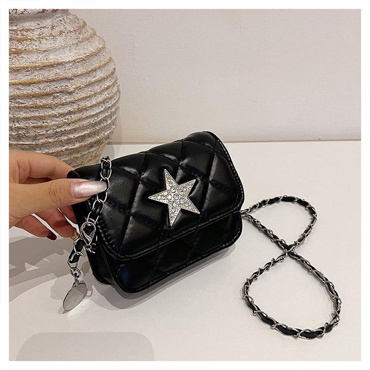 

Женская модная мини-квадратная сумка кроссбоди и кошелек для монет 2025 чёрный