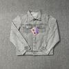 High-Quality Streetwear Embroidered Denim Jacket Set Unisex Casual Loose Fit Teens
