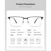 YIMARUILI Men's Prescription Glasses Myopia Hyperopia Progressive Optical Eyeglasses Titanium Fashion Retro Square Eyewear BV610