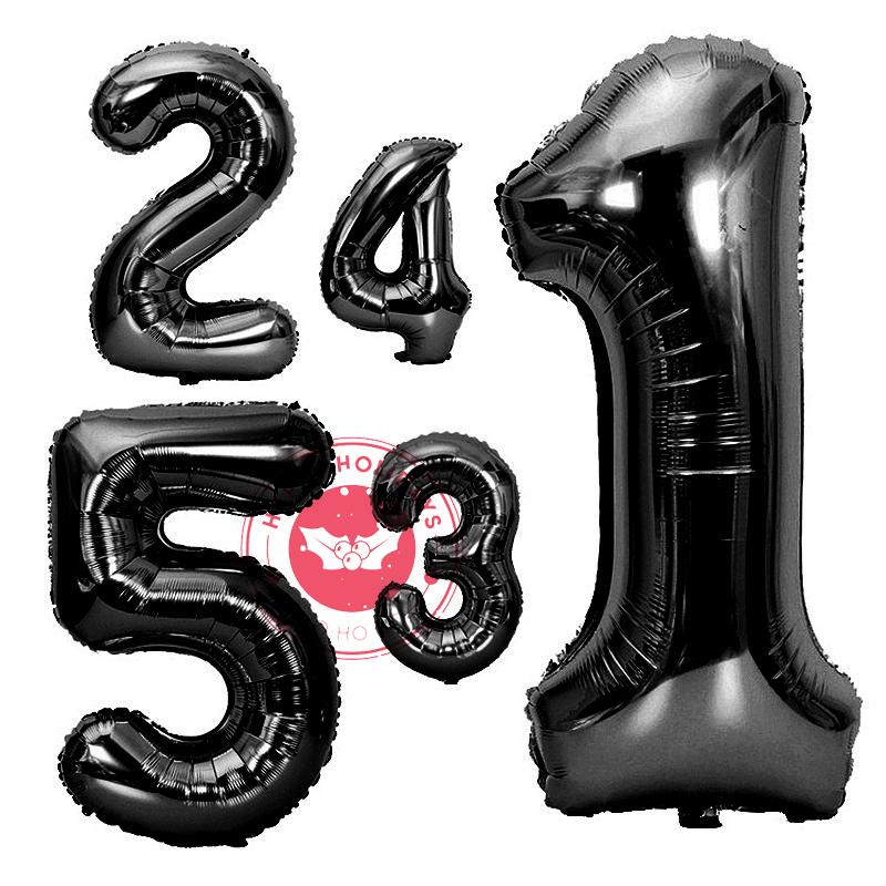 40" Rose Gold  Number Balloon Decoration Anniversary Birthday Wedding New Year Celebration Aluminum Foil Digital Helium Balloons