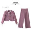 2025 Spring Women's Jacket & Wide-Leg Pants Two-Piece Set - Little Fragrance Style