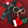 Christmas Glove Christmas Hat Children Gift Handmade Crochet Pendant Women Key Buckle Christmas Key Chain Korean Style Key Ring