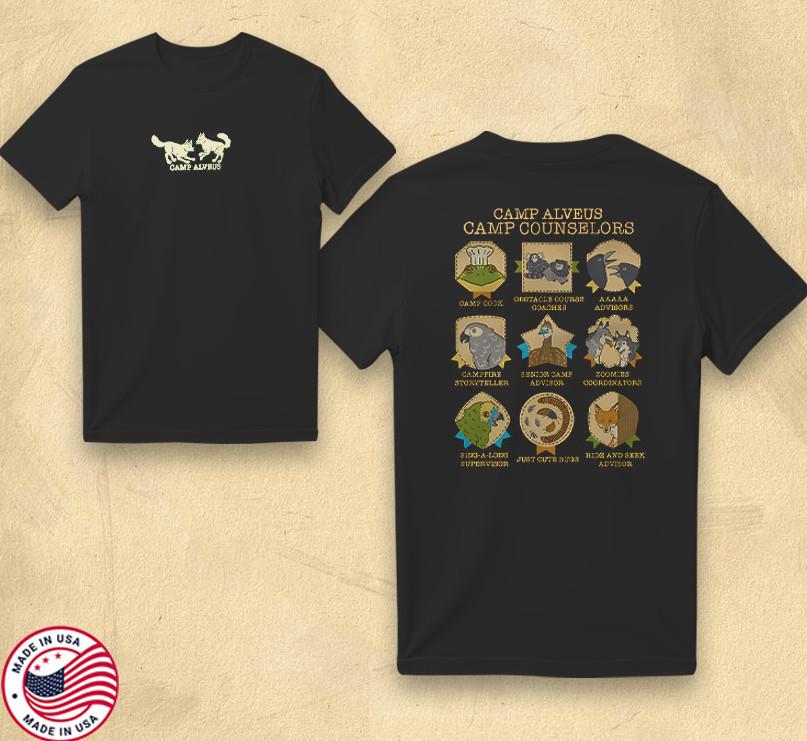 Alveus Sanctuary Summer Camp T-Shirt | Nature & Animal Rescue Merch | Unisex Tee XL