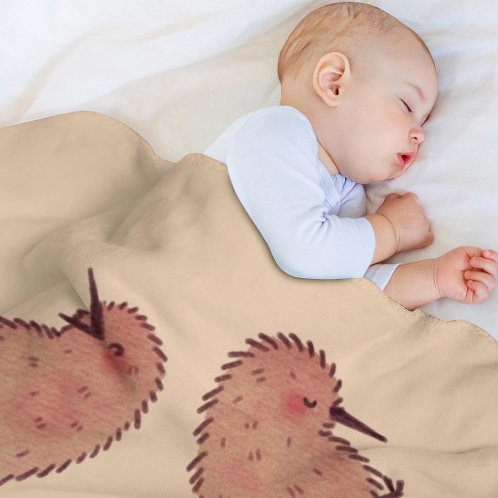Cute Kiwi Birds 2 Throw Blanket Elegant Warm Throw Blanket for Hotel Home