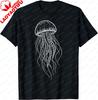 Sea Creature Watercolor Jellyfish Graphic Printed TShirt Casual Fashion Loose Unisex Tshirt Y2k Summer Cotton Sandbeach T Shirt