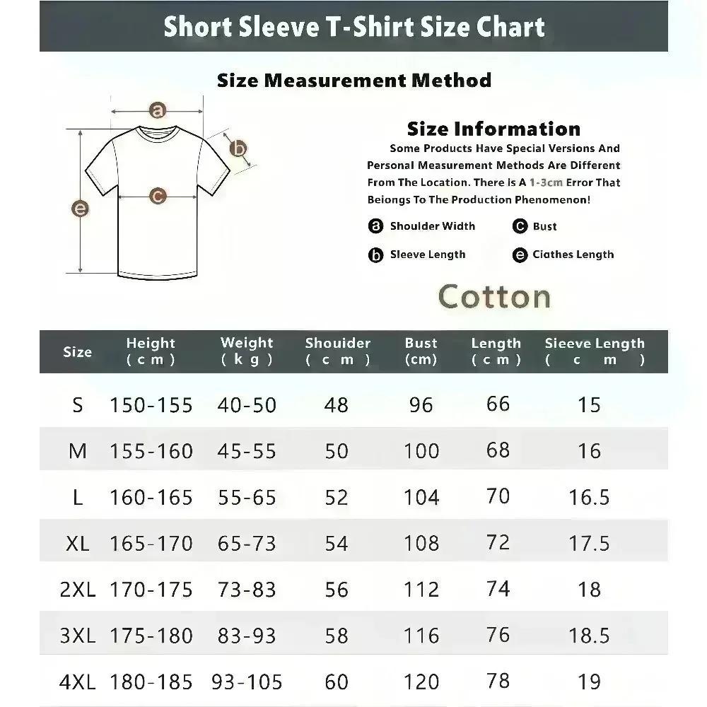 Unisexs 100 Cotton Versatile Round Neck Short Sleeve Tshirt Summer Casual Printed Top