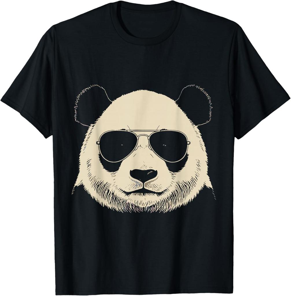 Panda Wearing Sunglasses Graphic Panda Shirt Men Women T-Shirt