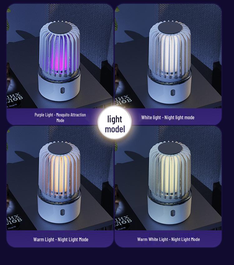 Silent Wall-Mounted Electric Mosquito Killer Lamp with Automatic Blue Light Lure – Multifunctional Summer Insect Control Device.