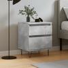 VidaXL Bedside Table Concrete Grey 40x35x50 Cm Engineered Wood 830676