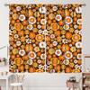Geometrisch Groovy Patroon Gordijnen Vintage Jaren 70 Retro Jaren 60 Abstracte Kunst Esthetisch Gordijn met Stangzak voor Slaapkamer Woonkamer