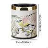 10L Elegant Decorative Trash Can for Home, Office, Hotel, Bathroom, Living Room