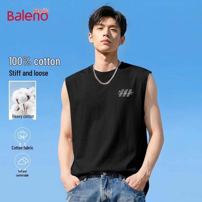 Baleno Men s Pure Cotton Sleeveless Vest L