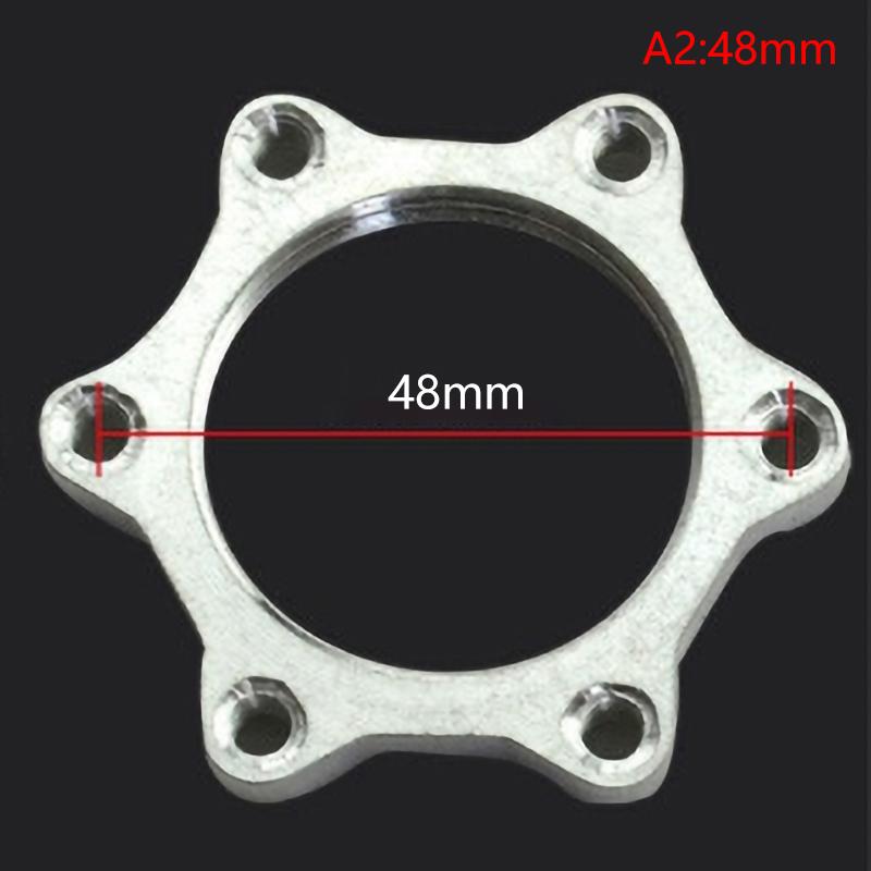 2Pcs Bicicleta Roda Livre Cubos Roscados Disco Freio Rotor Flange Adaptador