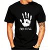 Edgy Grunge Paid In Full Bullet Hole Handprint TShirt Unisexs Urban Streetwear Graphic Tee Top Streetwear Graphic T Shirts