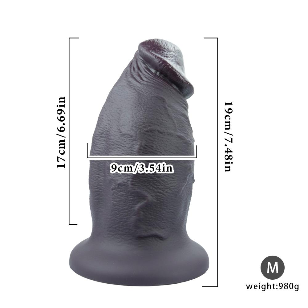 Soft Realistic Liquid Silicone Dildo Big Penis Anal Vaginal Plug Adult Masturbation Sex Toy