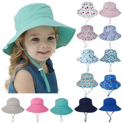 Sommer-Sonnenkappe für Babys, Baby-Sonnenhut für Mädchen und Jungen, Outdoor-Hals-/Ohrschutz, Anti-UV, Strandkappe für Kinder, Bucket Cap, 0–8 Jahre