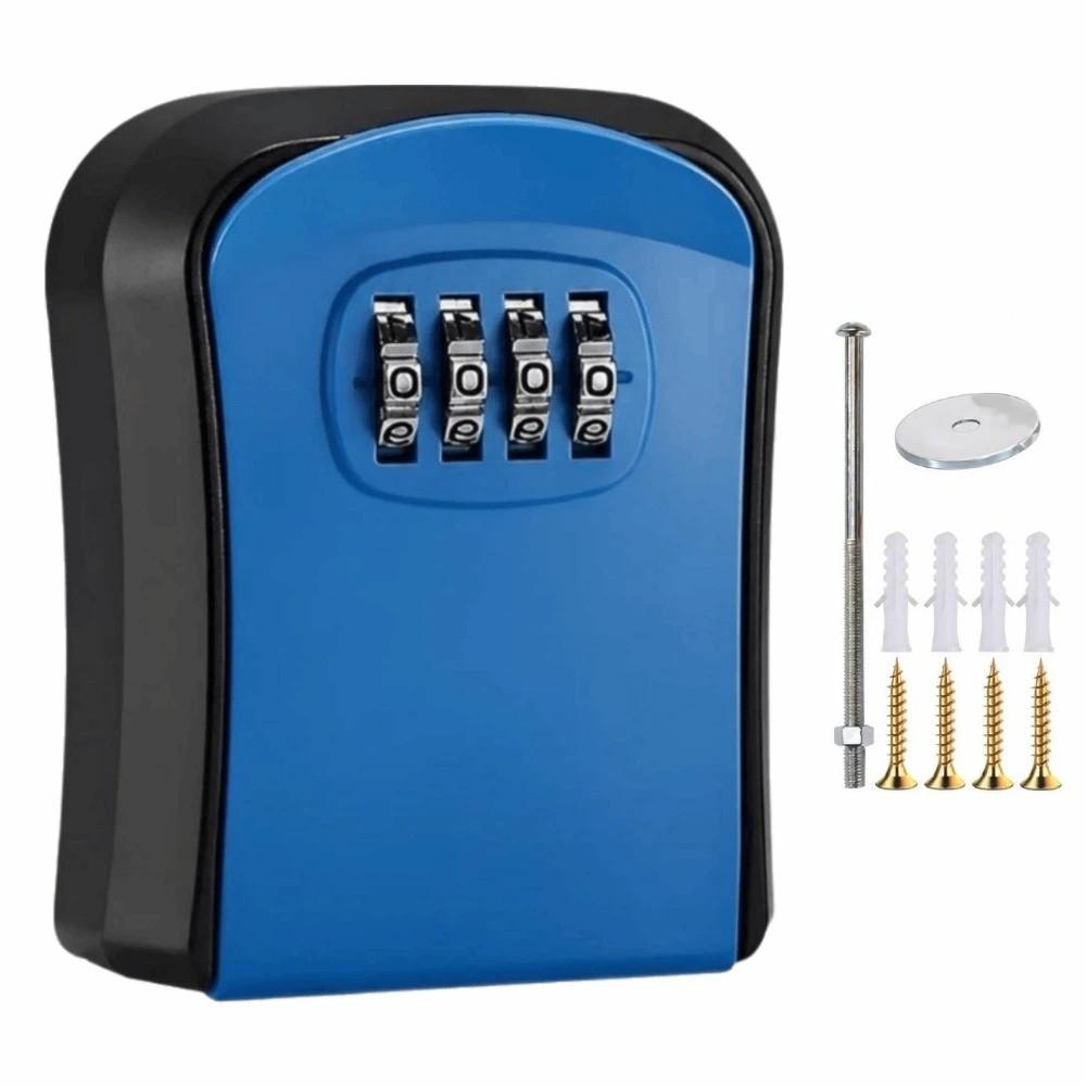 Wall Mounted Key Lock Box Sturdy Combination Lock Box Key Safe Storage  Construction Site