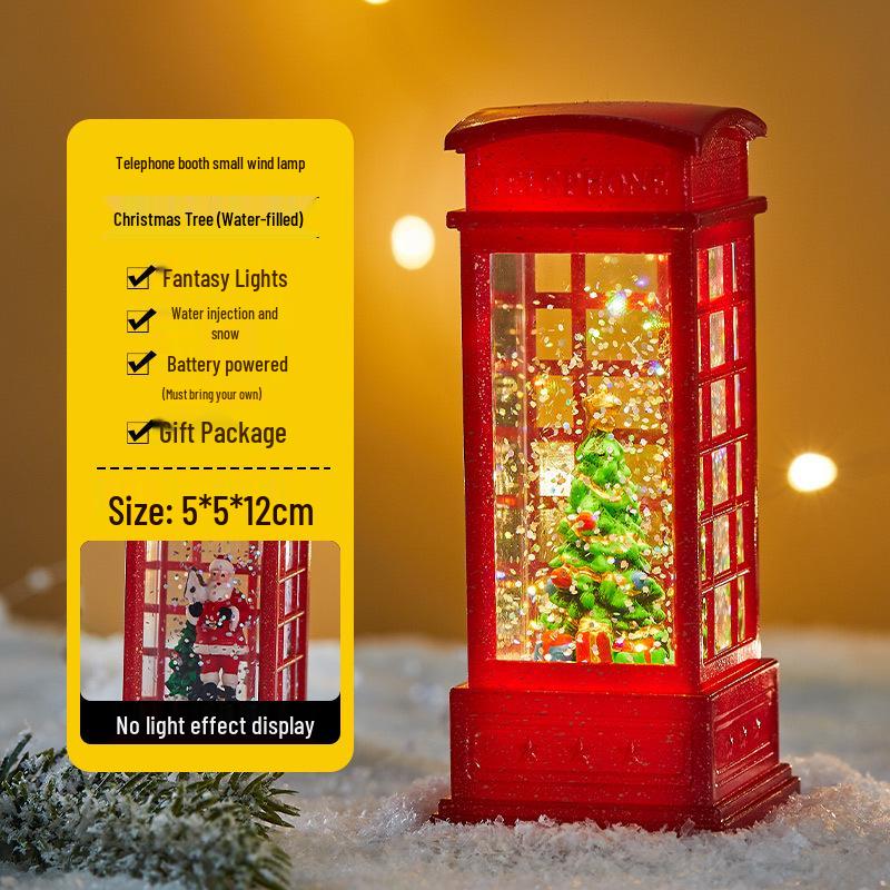 

Сцена Різдвяної ялинки Світловий водяний ліхтар - Настільна прикраса та Декорація для торгового центру