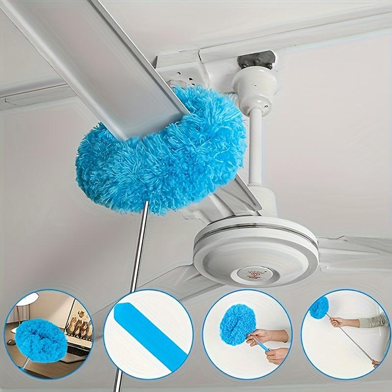 Microfiber Ceiling Fan Duster Extends Up To Long Handled Dust Locking Reusable And Cleaner Brush For Effortless Cleaning