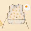 HappyFlute New One Piece With Pocket Waterproof Cartoon Printing Sleeveless Hook&Loop Design Multifunction Use Baby Bib