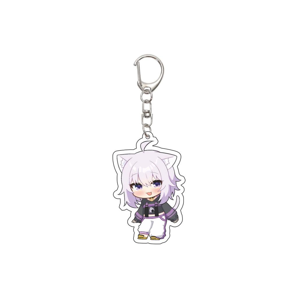 55MM Anime hololive Keychain Tokino Sora/Robocosan/Ōokami Mio/Shirogane Noel Key Chain Acrylic Model Plate Christmas Gifts
