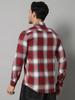 Bigreams Men's Yarn-Dyed 100% Cotton Slim Fit Checkered Flannel Shirt For Full Sleeve Shirt