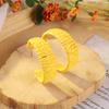 Niche design raffia C-shaped stud earrings exaggerated personality earrings colorful large circle wind women retro earrings tide