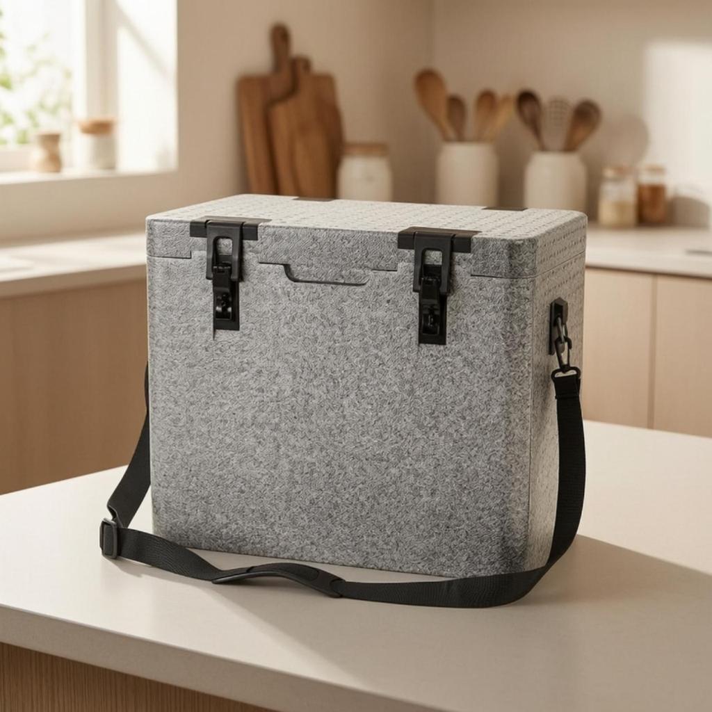 Expanded Polypropylene Foam Insulated Food Transport Box Temperatureoperated 37
