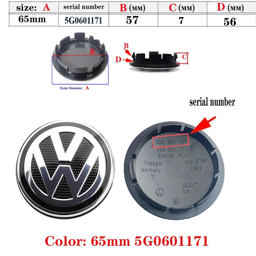 For Volkswagen 4pcs 55mm 56mm 65mm 70mm Car Wheel Center Hub Caps Cover for VW Volkswagen Golf Polo Passat Touran CC B5 B6 B7 Jetta accessories AVZ1