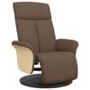 VidaXL Fauteuil inclinable avec repose-pieds marron tissu 356524