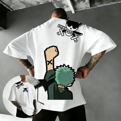 Unisex Zoro Graphic T Shirt Men Women Streetwear Cotton Short Sleeve Tee 2026 Summer Oversized Casual Tops Y2k