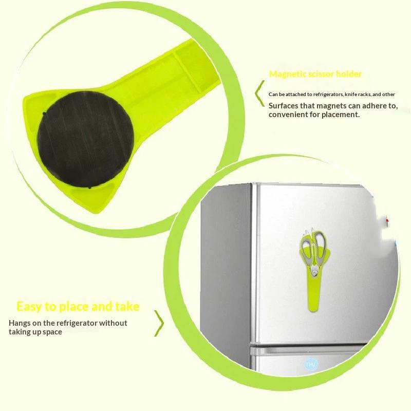 Magnetic Kitchen Scissors Covers Protective Case Safety Shears Scissor Protector Sleeve Magnetic Holder For Fridge Use