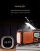 Multifunctional Solar Hand-Cranked Emergency Radio with Flashlight and Power Bank