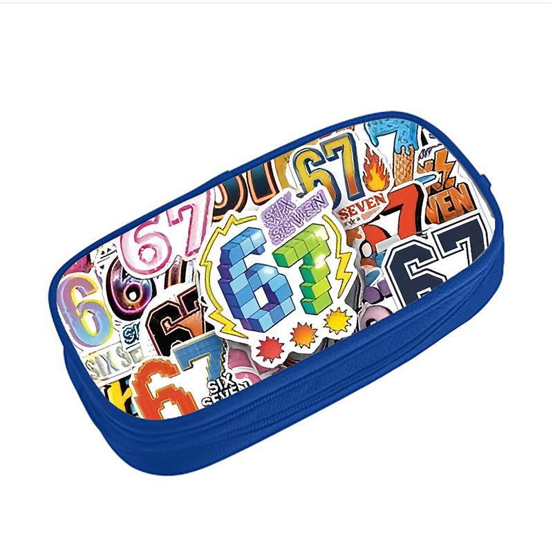Cartoon 67 Pencil Case - Large Capacity for Primary & Secondary Students