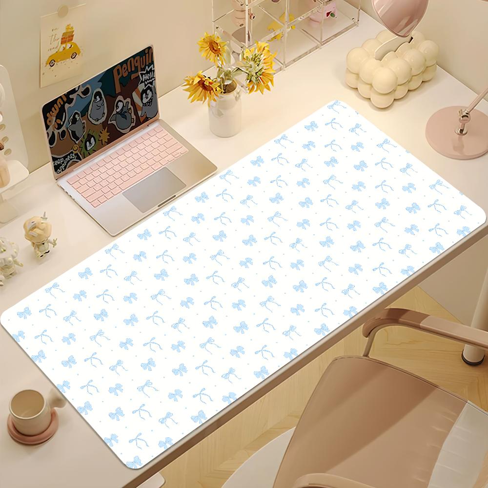 Floral Bow Flower Cute Mouse Pad Nonslip Thickened MousePad Large Writing Lockedge Office Student Gaming Cushion