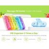 Premuim Weekly Pill Box Cases Organizer Large 7 Day Pill Box 3 Times A Day Container Portable for Medication Vitamins Fish Oil