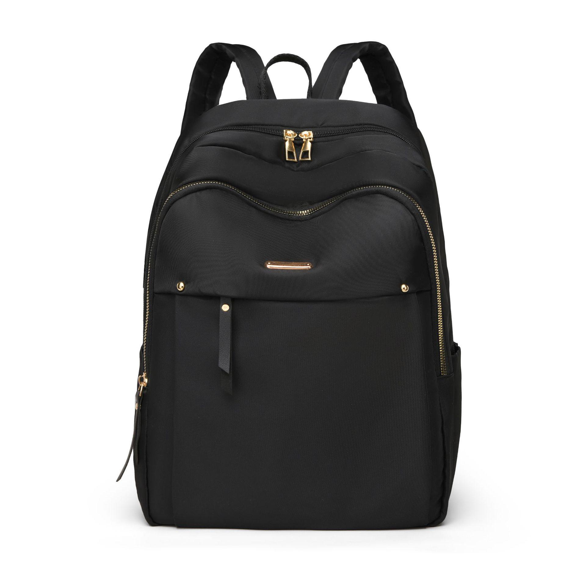 

Water-Repellent Nylon Unisex Backpack – Large Capacity Casual School & Shoulder Bag чёрный