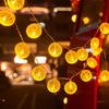 LED String Lights with Colorful Fruit and Lobster Designs, Battery/USB Powered.