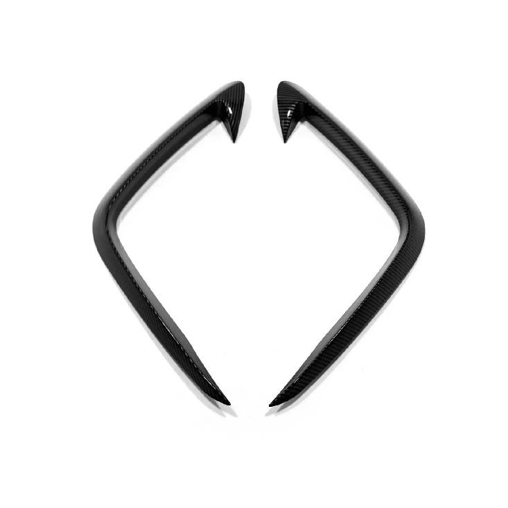 For Hyundai Tucson NX4 Front Foglight Trim Bumper Grills Outlet Vent Cover Sticker Strips Car Styling Accessories