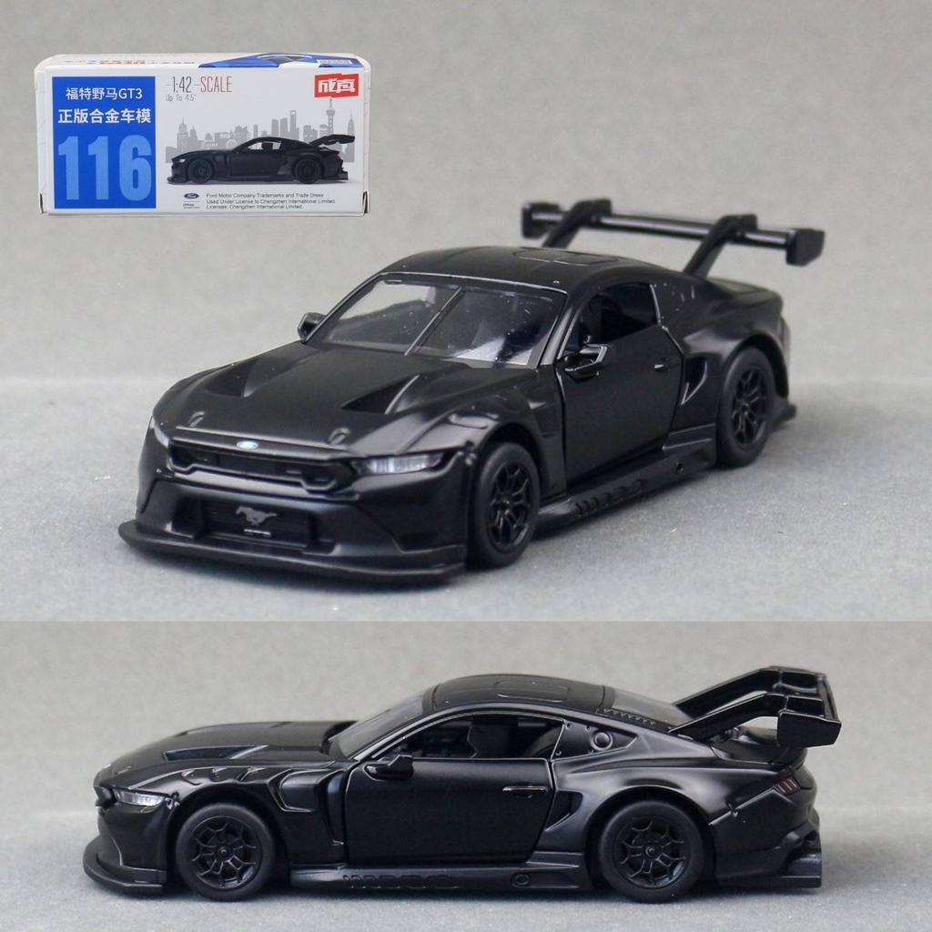BLFE6 CCA 1:43 Ford Mustang GT3 Alloy Car Model Diecasts & Toy Vehicles Miniature Scale Model Car For Children Collection Gifts