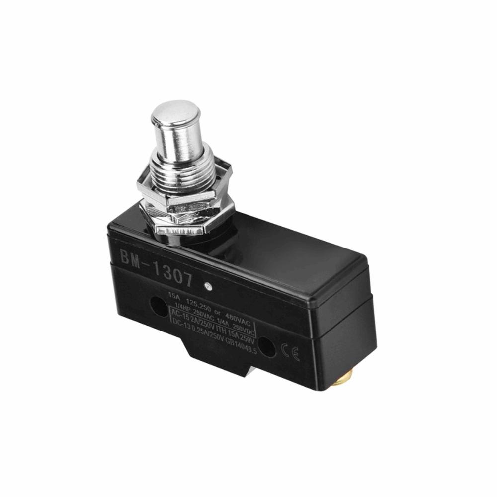 250V 15A Micro Switch Silver Contacts Plastic Housing Momentary Limit Switch Great Conductivity BM-1307/BM-1308