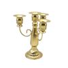 Classic Metal Candelabra Vintage Baroques 4 Arms Candlestick Holder for Candlelight Dinner and Table Centerpieces Decoration