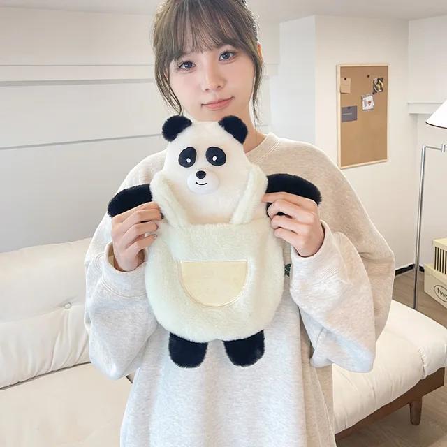 

Большая грелка на 750 мл с чехлом для девочек, зимний согревающий мешок для рук, взрывобезопасный многоразовый кувшин для игры с горячей водой чёрный